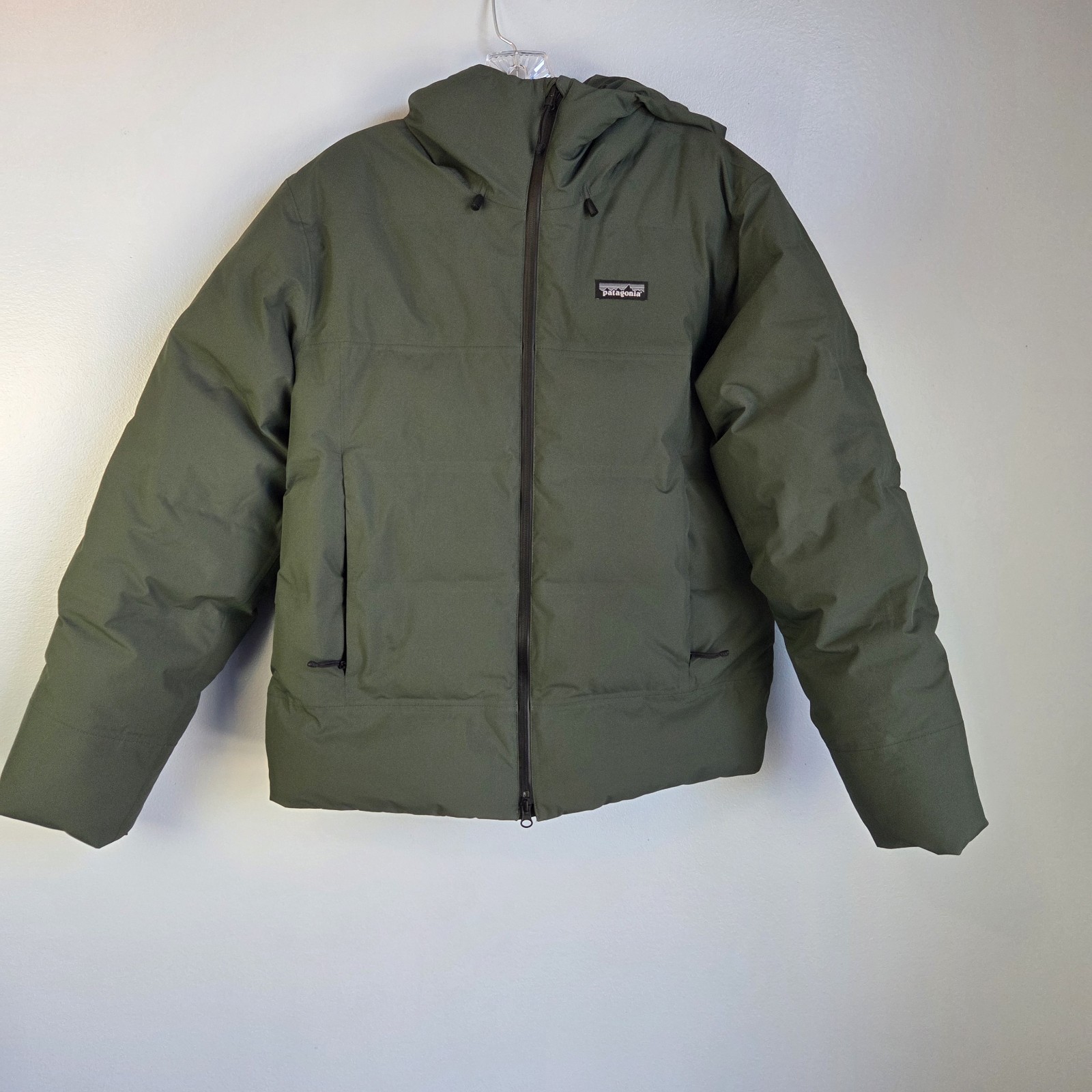 Patagonia Jackson Glacier Parka Mens Small 700 Down Fill Waterproof Green Jacket