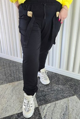 Damen  Boutique-Hose Aus Baumwollstoff Gr. 46-50 