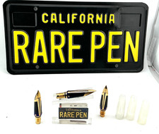 WATERMAN EDSON Fountain Pen Sapphire 18K MEDIUM NIB UNIT ONLY MINT