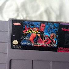Takara Art of Fighting (Nintendo SNES) NTSC-U/C Fighting Game 1992