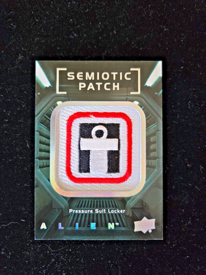 #ad 2017 Upper Deck Alien Semiotic Manufactured Patches SP22 Pressure Suit Locker $3.00