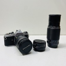 Pentax ME 35mm SLR Camera with 2 Lenses  Tele Converter