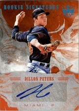 2018 Diamond Kings DK Rookie Signatures Holo Blue #22 Dillon Peters Auto /15