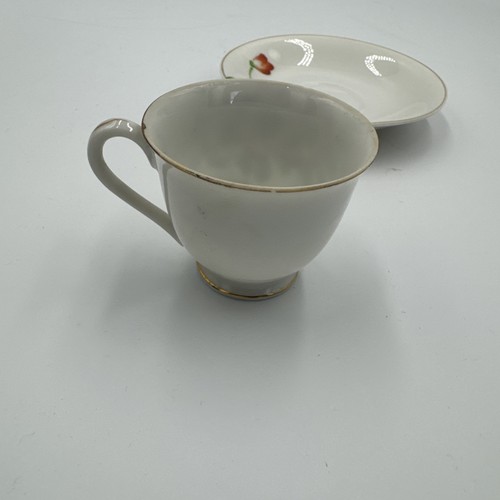 Taza y platillo demitasse de colección Japón floral/oro adornado - Imagen 4 de 6