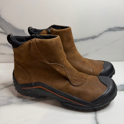 #ad Clarks Women#x27;s Brown Suede Muckers Boots Sz 7 Hiking Chore Utility Waterproof $50.00