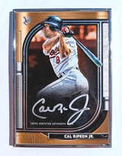 2021 Topps Museum Collection CAL RIPKEN JR Framed Silver Ink Auto Autograph /15
