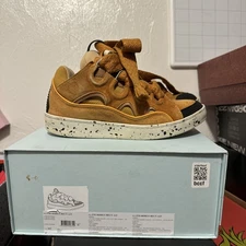 Size 42 (US 9) - lanvin curb sneakers brown 100% AUNTHENTIC 