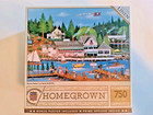 Lot Of 2 Homegrown Linen Puzzles ( Roche Harbor & Sunday Meeting ) — photo 2