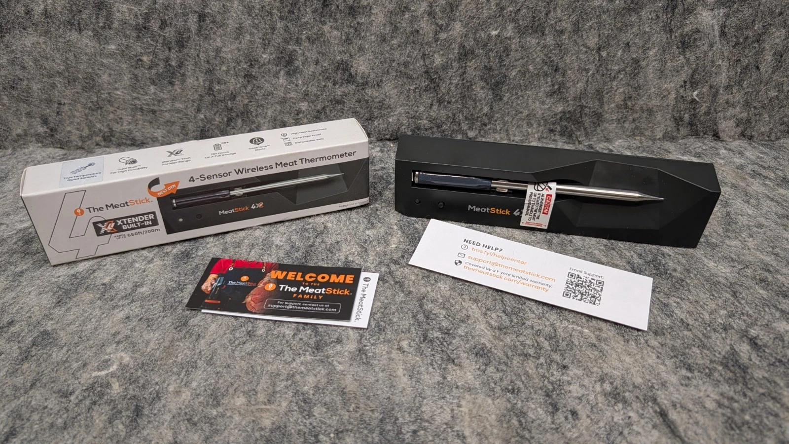 MeatStick 4X Wireless Meat Thermometer for Grilling and Smoking, Bluetooth