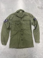 Vintage US Air Force OG-507 Utility Shirt Men's Green Long Sleeve Button Up