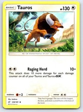Tauros 129/181 Uncommon Team Up Pokemon