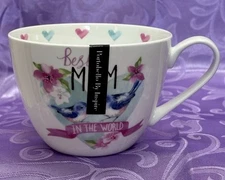 PORTOBELLO By DESIGN BEST MOM IN THE WORLD Bone China Jumbo Mug NEW!