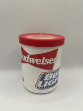 Vintage Budweiser Beer Styrofoam Can Cooler Koozie Beer Memorabilia Bud Light