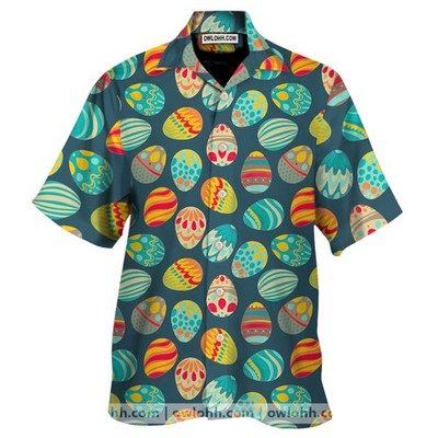 Easter Eggs Pattern Print Design RB Hawaiian Shirt