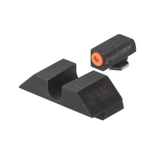 NIGHT FISION Orange Ring/U Notch Blank Rear Night Sight Set for Glock 17/19/34