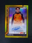 2025 Topps Chrome F1 75th Oscar Piastri Autographs Auto Gold Refractor /50