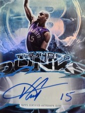 2025-26 Topps 3 Vince Carter Toronto Raptors #TD-VC Thunder Dunks Platinum 1/1  