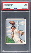 1950 Bowman Otto Graham #45 PSA 9