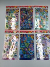 DAISO Japonia Pokémon Hologram Naklejka Pieczęć Tomy Kompletny typ 1 ~ 6 zestawów