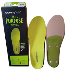 Superfeet All Purpose Support High Arch - Max Insole Thickness US size 9.5-11 E