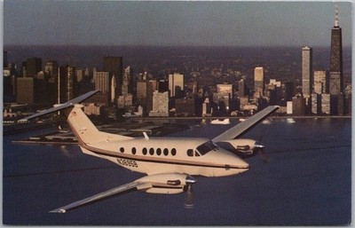 BEECH AIRCRAFT CORP. Advertising Postcard ''The Beechcraft SUPER KING AIR B200''