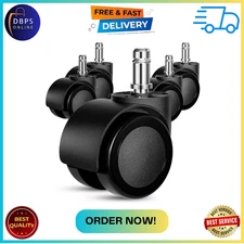 Office Chair Wheels Replacement 5 Pcs 2 Inch Office Chair Casters Heavy Duty