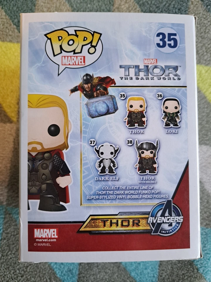 Thor Pop 35 - Thor El Mundo Oscuro Funko Pop! 2014 abovedado + protector Foto 3 de 4