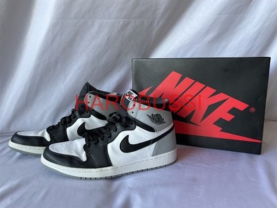 Original Nike Air Jordan 1 RETRO HIGH OG 23 one 2014 Barons 12 46 Wolf Grey BOX