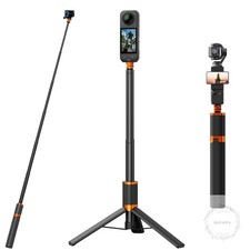 2 in 1 Action Camera Invisible Selfie Stick Tripod for Insta360 X5/X4/X3-48"