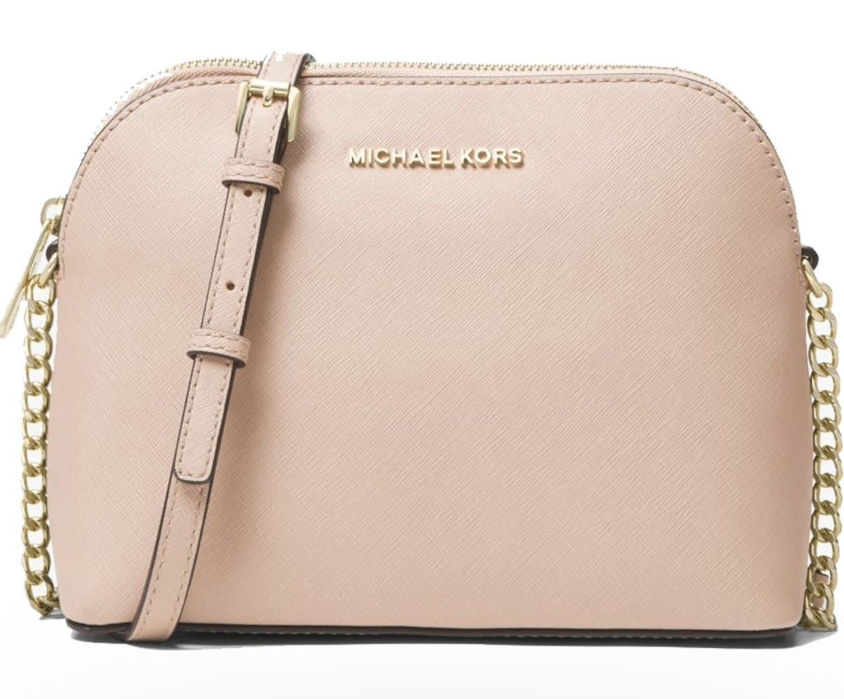 Michael Kors Ballet Cindy Dome Leather Crossbody Bag Handbag