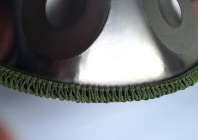 Handpan Makramee Band Kantenschutz  Rope  178 cm Länge Olivgrün