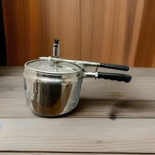 Vintage Flex-Seal Chrome Pressure Cooker / In Excellent Condition
