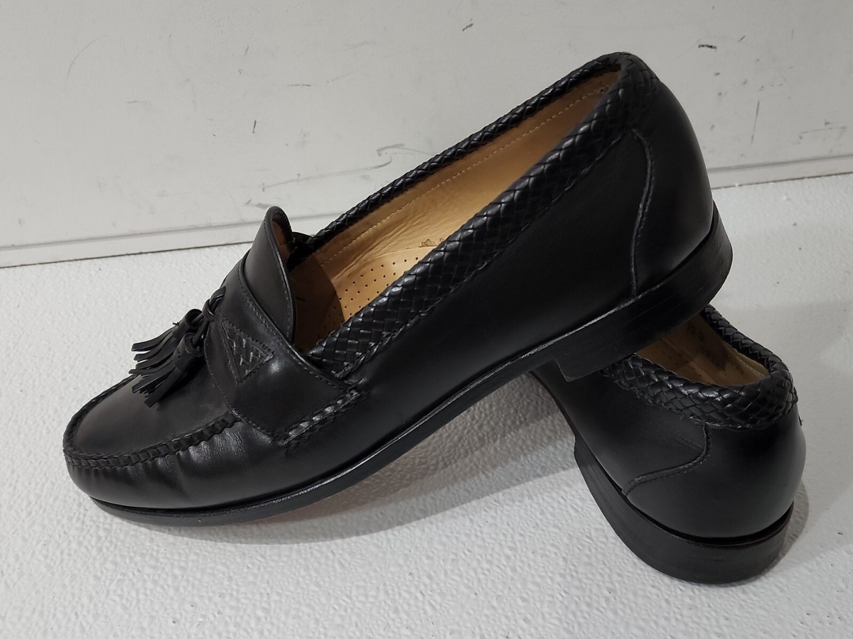 Allen Edmonds Maxfield Tassel Loafer Men 10 Black Leather Moc-Toe Made in USA Allen Edmonds Maxfield Black/Brown Mens US14D USA Leather  main image 2