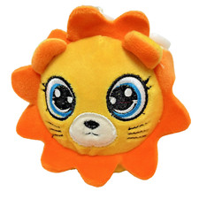 Stress Gear Fluffy Friends Squishy Stress Mini Plush Lion Stuffed Animal Clip 4"
