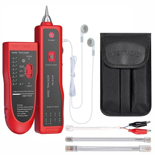 Cable Finder Tone Generator Probe Tracker Wire Network Tester Tracer Tool Kit - Picture 3 of 12