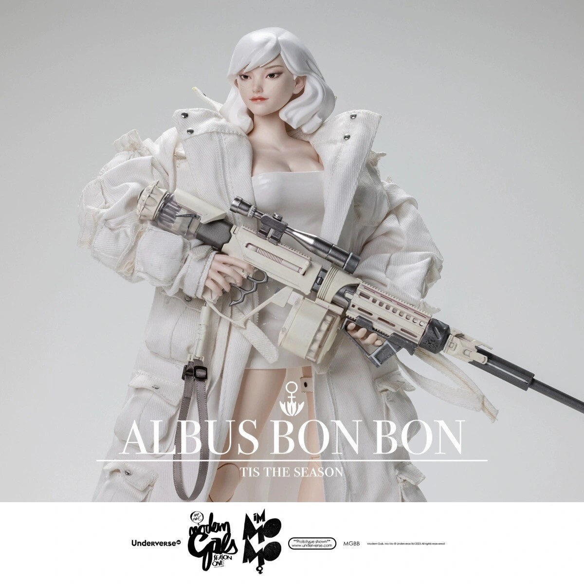 その他 threea underverse 1/6 MOMO ALBUS BON BON UNDERVERSE 1/6 MOMO ALBUS BON BON Limited White Color Action