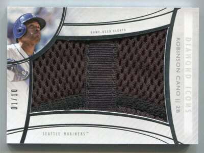 2017 Topps Diamond Icons Primary Pieces Robinson Cano Jumbo Cleat Shoe 1/10