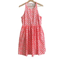 J.crew Sleeveless Floral Embroidered Fit & Flare Dress Sz 6 pre owned