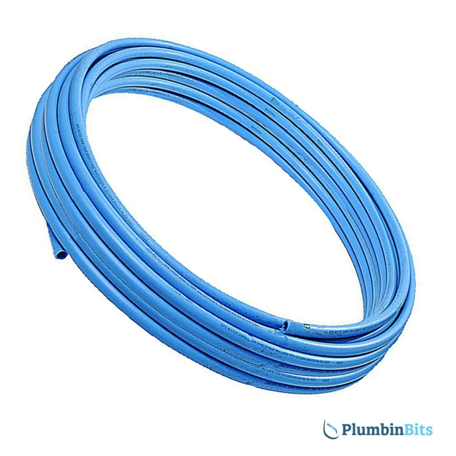 50 Metre Coil of 25mm Blue MDPE Underground Water Mains Service Pipe 2550BU
