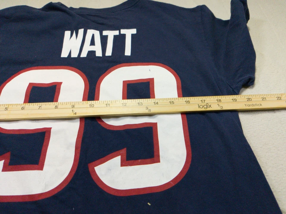 Camiseta de los Houston Texans Nike JJ Watt Camiseta de Fútbol Azul Camiseta de Jugador para Hombres Foto 3 de 4