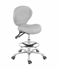 Grace Grace Rolling Drafting Chair Height Adjustable Stool With Backrest 