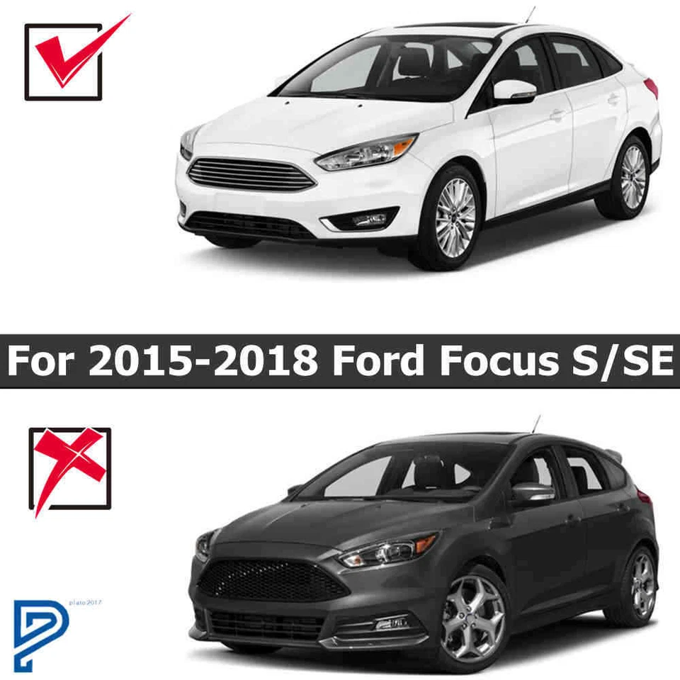 Primered Front Bumper Cover  For 2015 2016 2017 2018 Ford Focus - Image 3 of 4