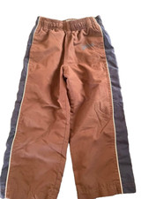 Oshkosh Lined Windbreaker Track Pants Brown Blue Boy Toddler Size 4
