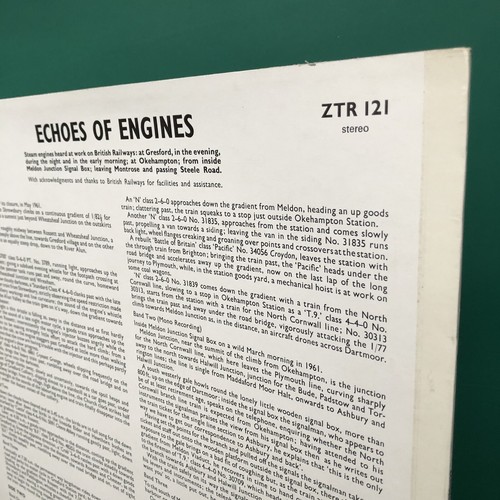 ECHOES OF ENGINES Steam Train Locomotive Recordings LP British Railways Gresford - Picture 5 of 12