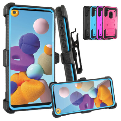 For Samsung Galaxy A21/A20S/A01 Shockproof Armor With Belt