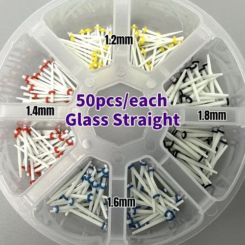 200 Pcs Dental Fiber Post Glass Quartz Teeth Restorative 1.0 1.2 1.4 1.6 1.8mm - Picture 20 of 34