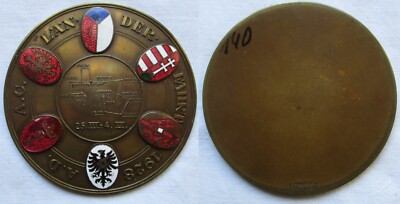 ADAC Bronze Plakette Länderfahrt 1928 Danzig Österreich usw. (133485)