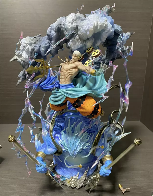 31cm Anime One Piece Enel Figure Thor Eneru Action Figures Statue