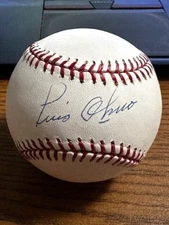 LUIS OLMO SIGNED AUTOGRAPHED OML BASEBALL!  Dodgers, Braves!