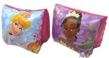 Inflatable Swim Arm Floats Bands Disney Princesses Cinderella Tiana NIP